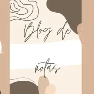 Portada en tonos tierra del cuaderno Blog de notas, de JESS G