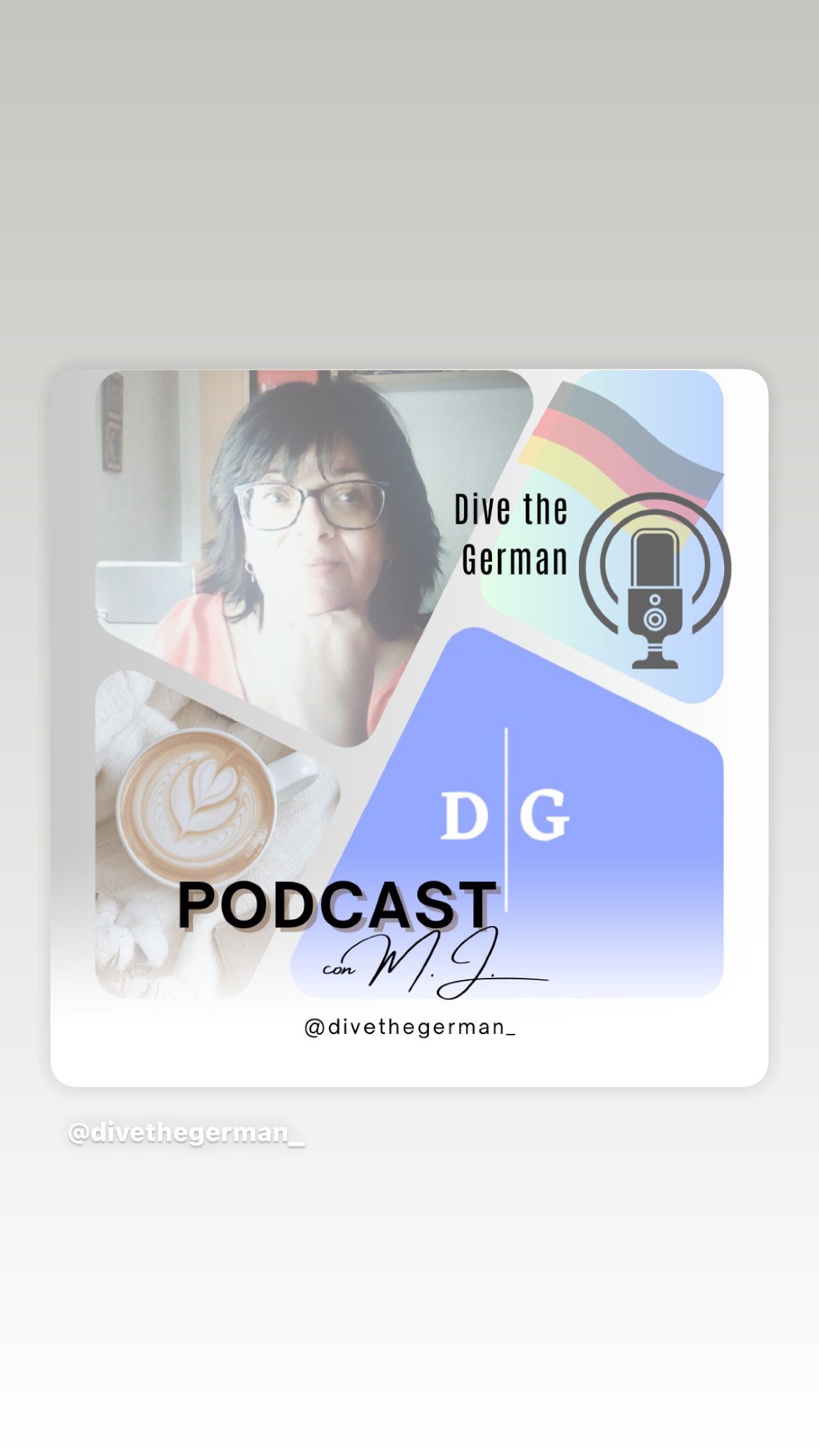 María Josefa, profesora y voz del pódcast de Dive the German